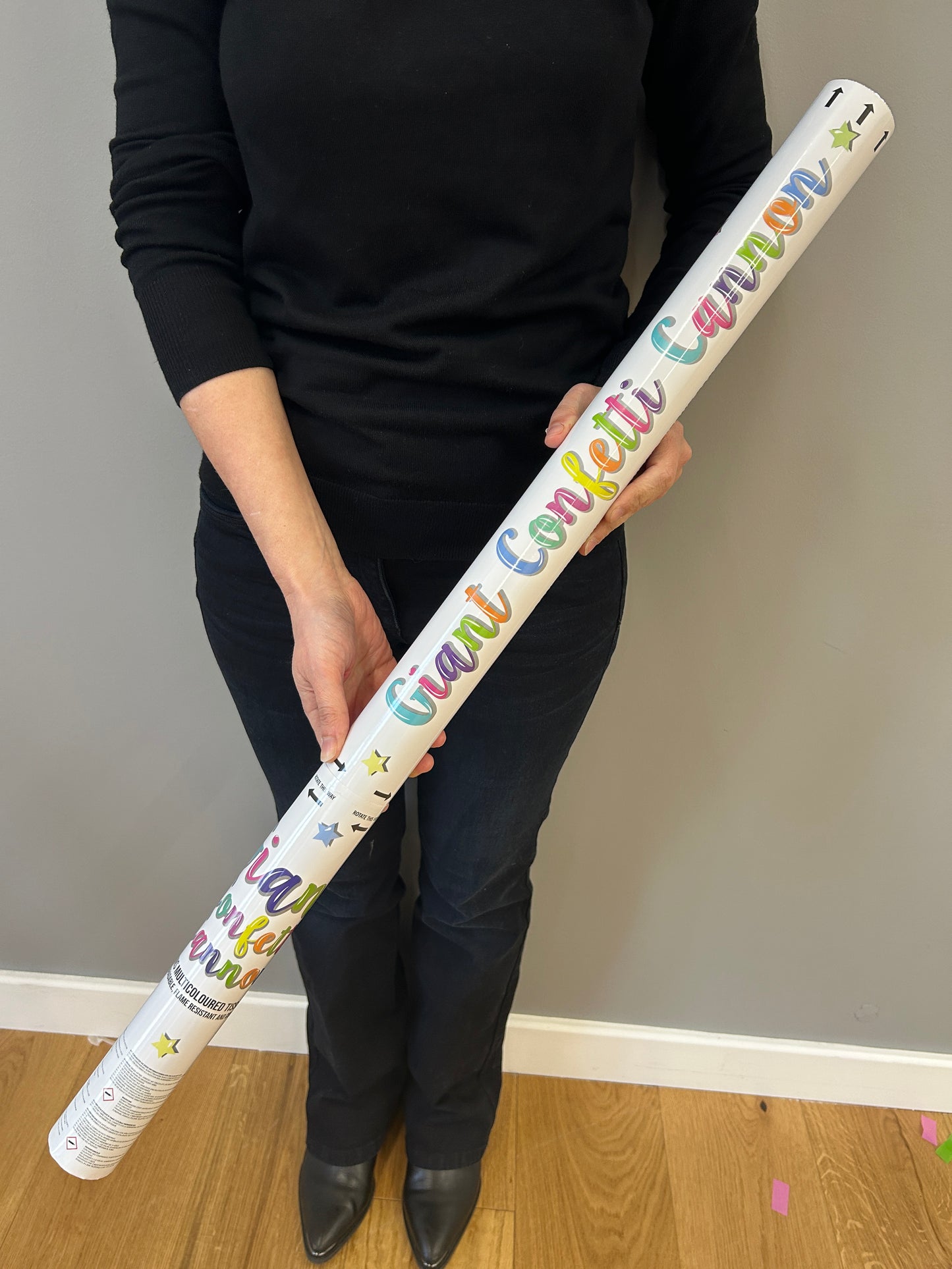 Multicolour Confetti Cannon - large.