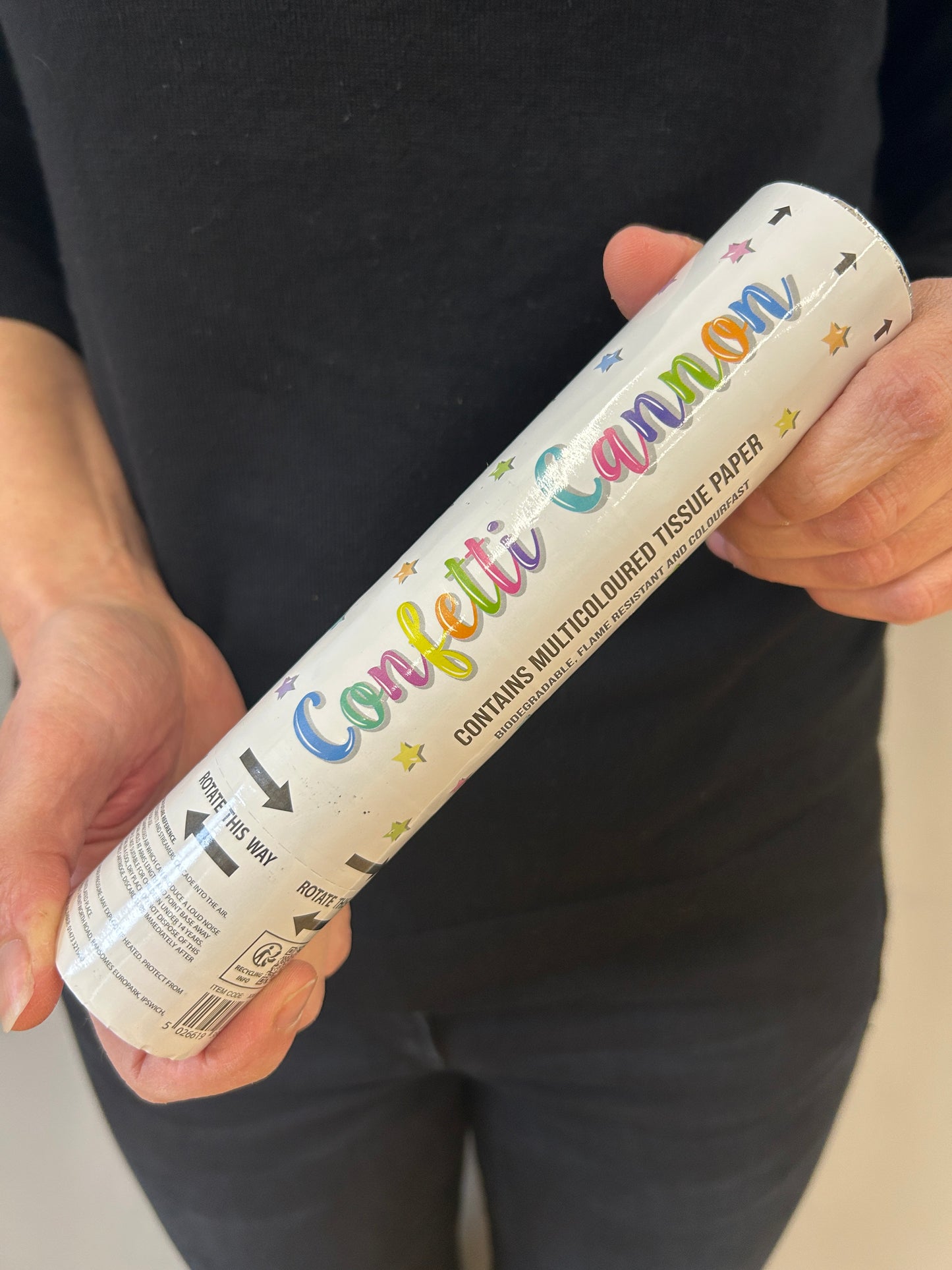 Multicolour Confetti Cannon - small.