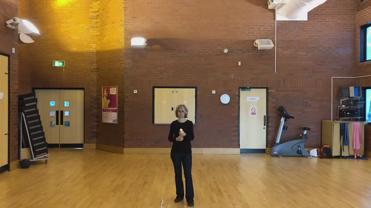 Gender reveal confetti cannon fired for demonstration.