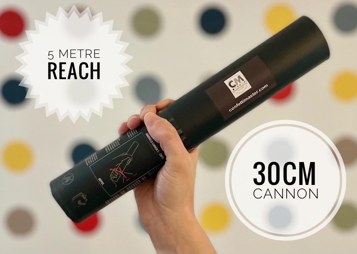 30cm confetti cannon