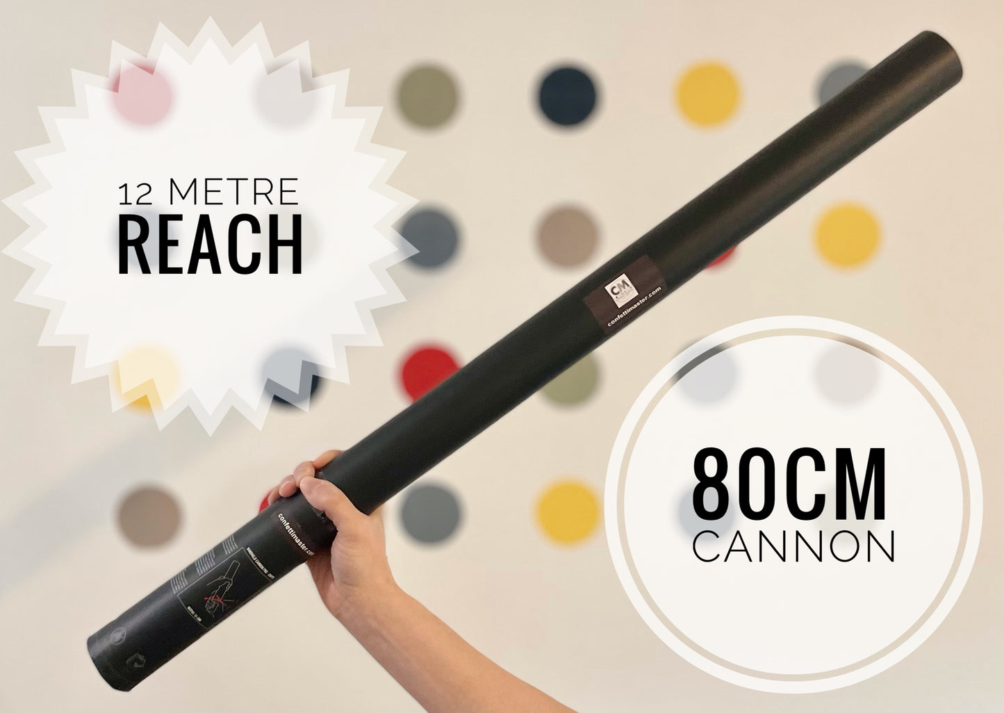 80cm confetti cannon