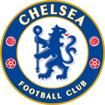 Chelsea Football Club logo with a blue lion holding a club on a white background