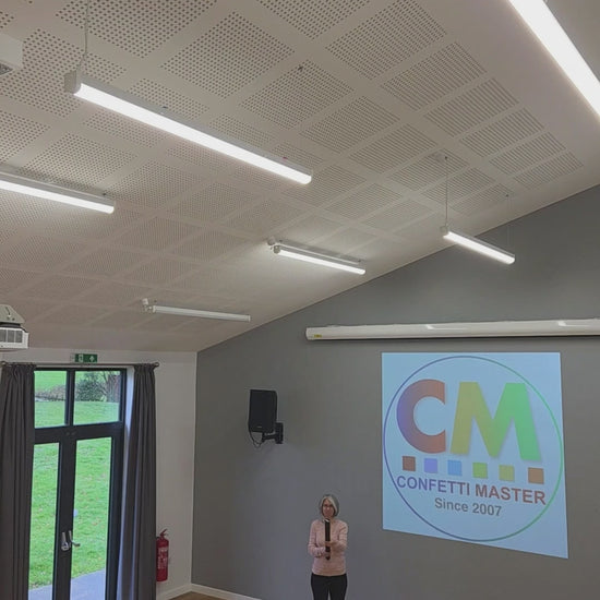 Multi colour confetti cannon