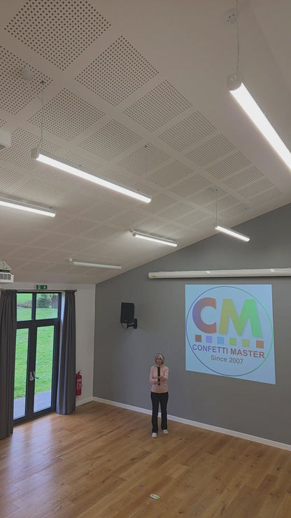 Multi colour confetti cannon