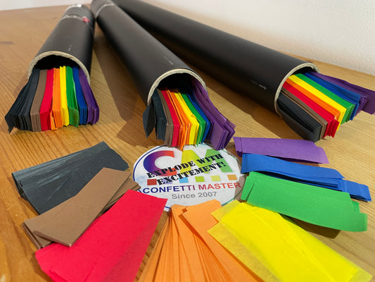 Rainbow Confetti Cannon for Pride
