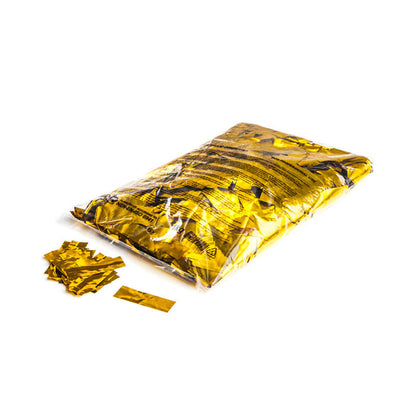 Gold confetti in bag.
