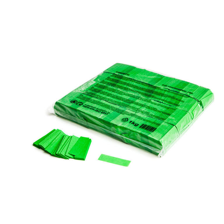 Light Green confetti in bag.